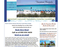 Tablet Screenshot of crystalwatersvacations.com